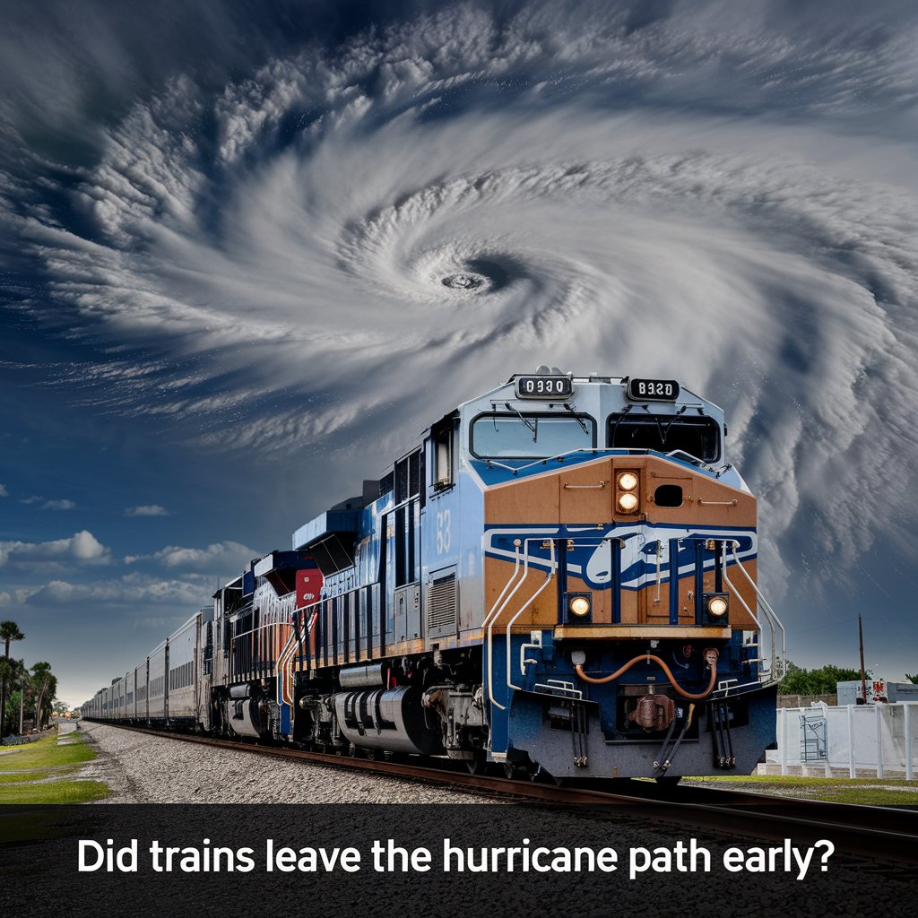 did trains leave the hurricane path