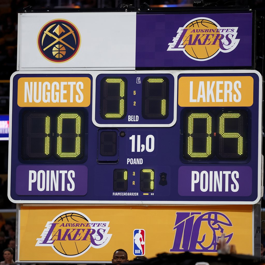 Denver Nuggets vs Lakers Match Player Stats