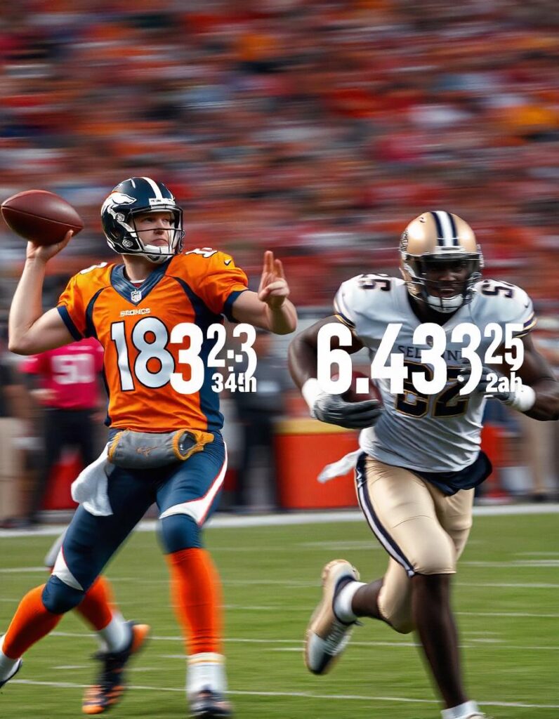 Denver Broncos vs New Orleans Saints Match Player Stats